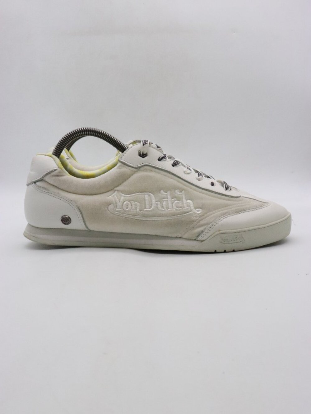 Von Dutch Casual Leather Velvet Shoes Men's Size 9.5 Snow Vanderdutch MRJ61
